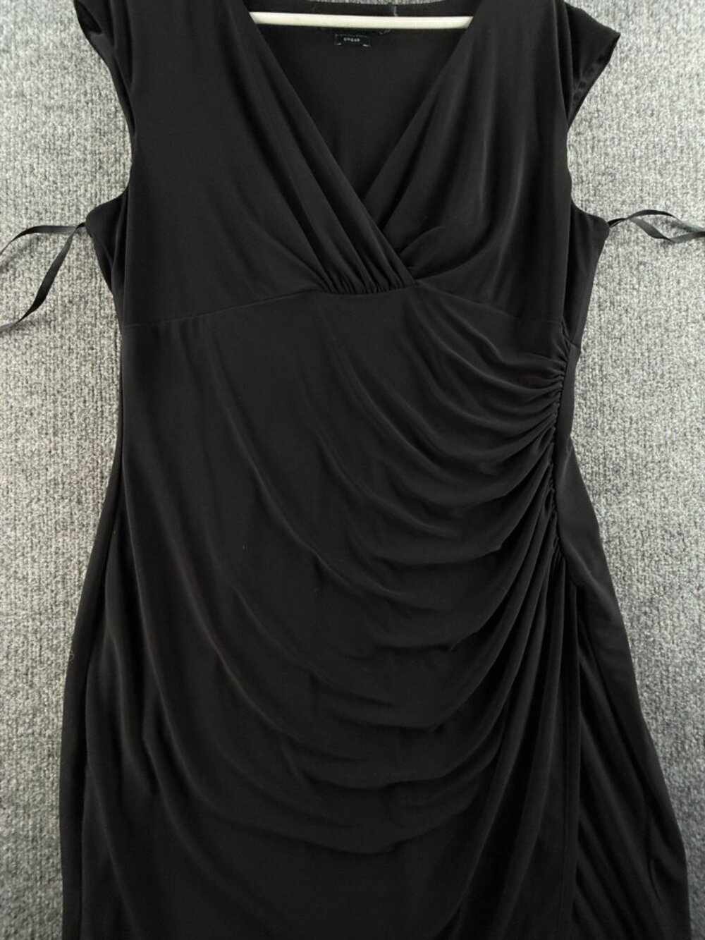 Lauren Ralph Lauren Black Dress Size Women 16 Stretch Sleeveless V Neck Knee - Picture 4 of 16